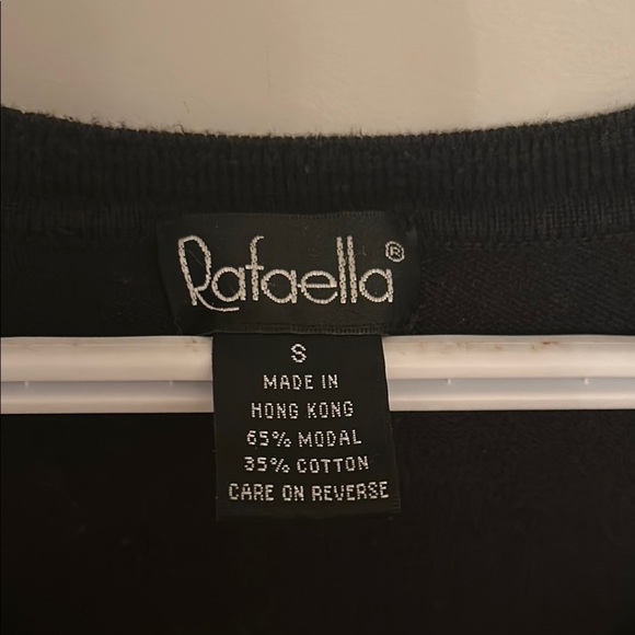 Rafaella Black Scoop Neck Sleeveless Top, size S - Picture 2 of 4